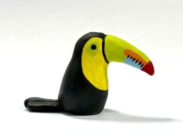 Featherlight Talimal toucan Totem by Hodge Podge Art Studio