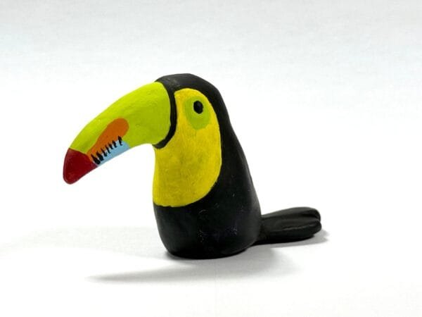Handmade Featherlight Talimal toucan in polymer clay