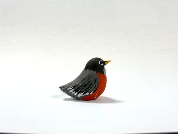 Clay robin totem from Featherlight Talimals series