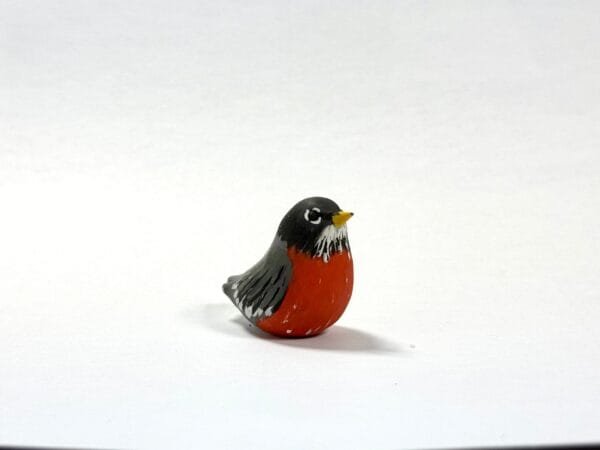 Clay robin totem from Featherlight Talimals series
