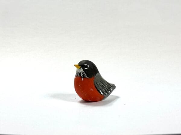 Handmade Featherlight Talimal Robin in polymer clay