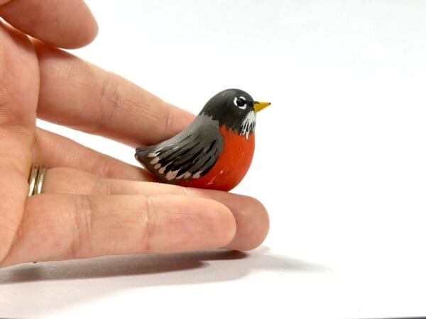 Featherlight Talimal Robin Totem by Hodge Podge Art Studio