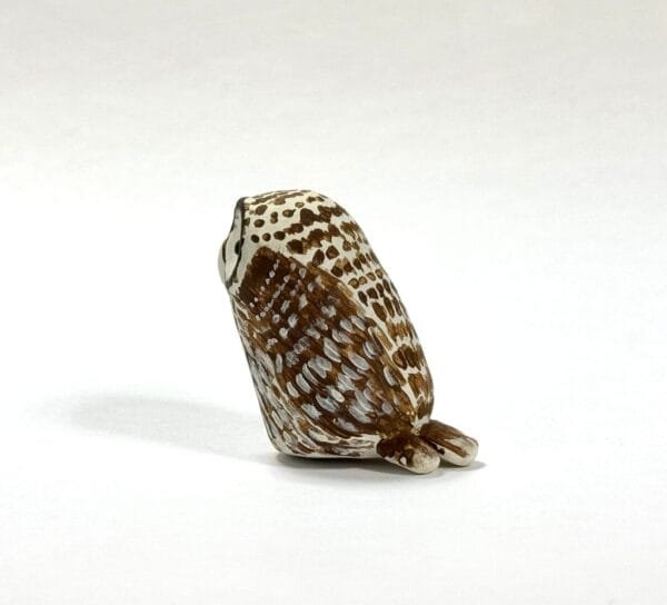 Handmade Featherlight Talimal owl in polymer clay
