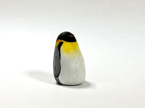 Clay penguin totem from Featherlight Talimals series