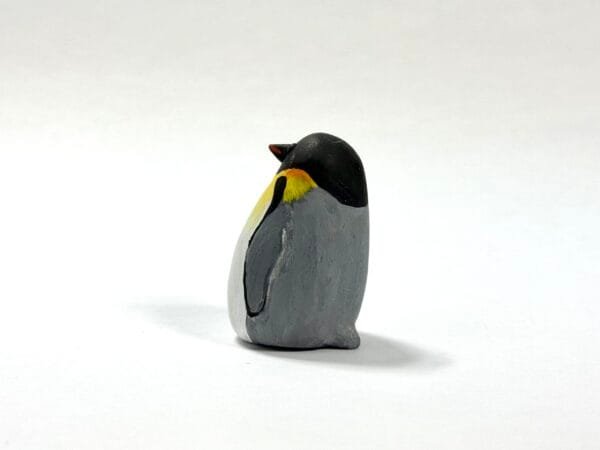 Clay penguin totem from Featherlight Talimals series