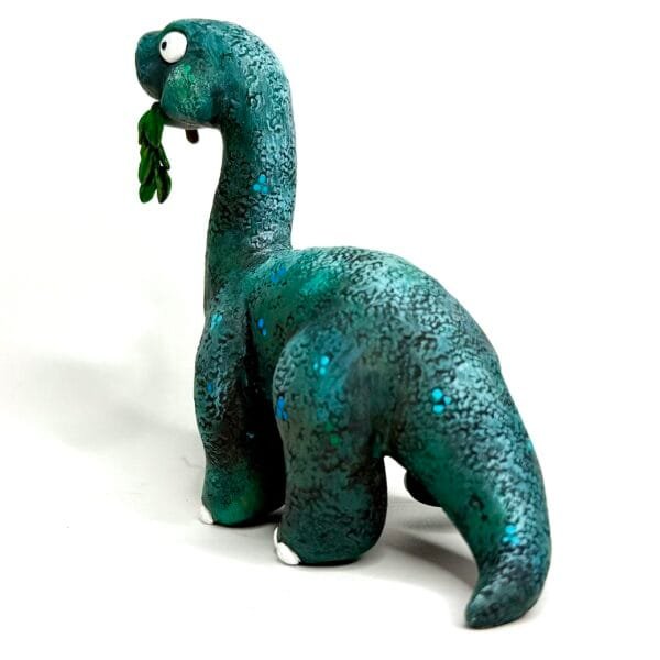 Jurassic Zubaloo Brontosaurus sculpture by Hodge Podge Art Studio
