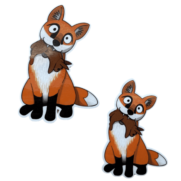 Felix the Fox Sticker - Image 2