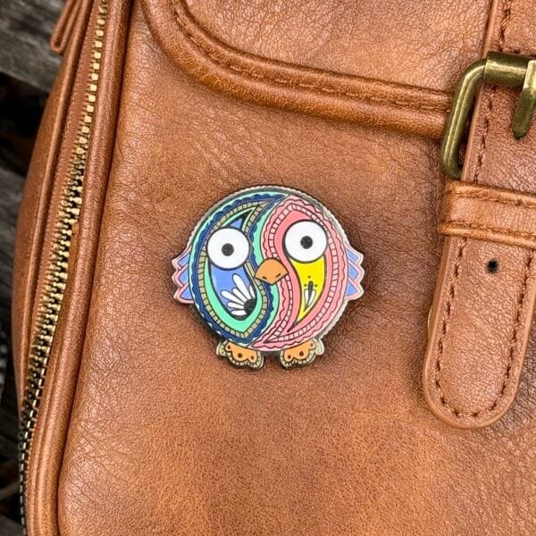 Paisley Owl Hard Enamel Pin