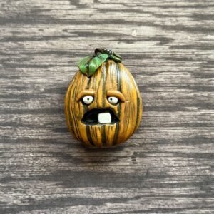Silly Orange Jack-o’-Lantern Magnet