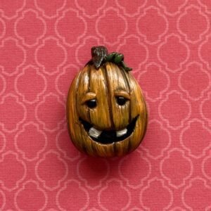 Silly Orange Jack-o’-Lantern Magnet