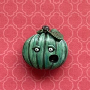 Green Jack-o’-Lantern Magnet